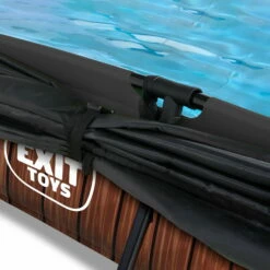 EXIT TOYS EXIT Wood Zwembad 300x200x65cm Met Filterpomp En Schaduwdoek - Bruin -NL Zwembad Verkoop exit wood zwembad 300x200x65cm met filterpomp en schaduwdoek bruin 5