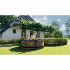 EXIT TOYS EXIT Wood Zwembad ø244x76cm Met Filterpomp - Bruin -NL Zwembad Verkoop exit wood zwembad o244x76cm met filterpomp bruin 5