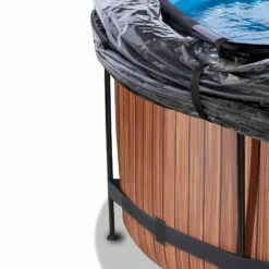 EXIT TOYS EXIT Wood Zwembad ø360x122cm Met Zandfilterpomp En Overkapping - Bruin -NL Zwembad Verkoop exit wood zwembad o360x122cm met zandfilterpomp en overkapping bruin 4