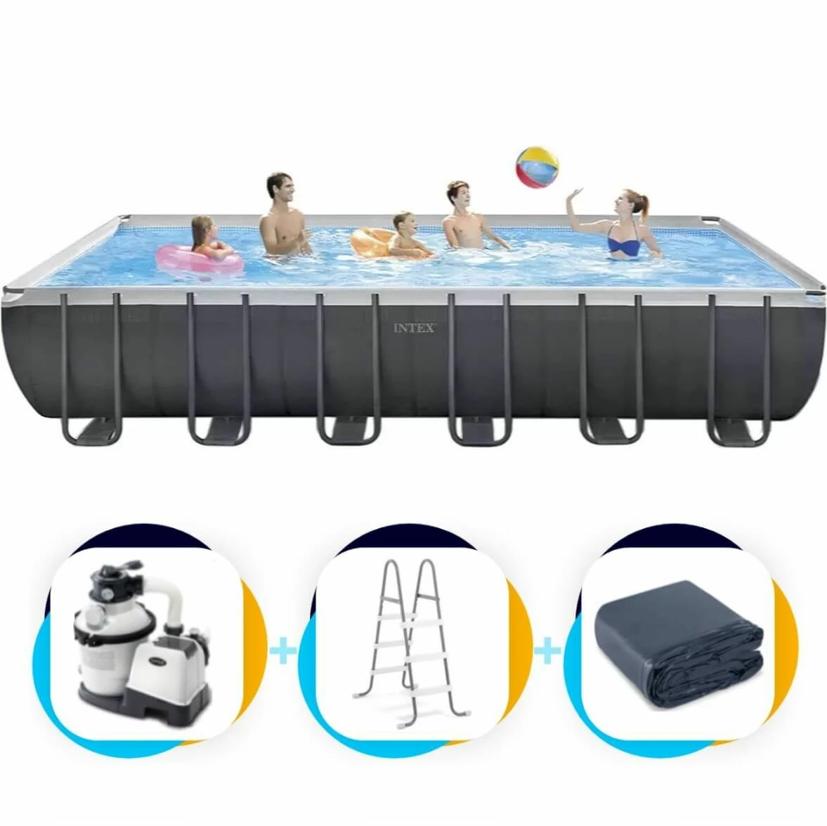 Intex Zwembad Ultra XTR Frame 732 X 366 X 132 Cm | Rechthoekig 2 Intex Zwembad Ultra XTR Frame 732 X 366 X 132 Cm | Rechthoekig - Afbeelding 2