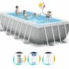 Intex Prism Frame Zwembad 488 X 244 X 107 | Rechthoekig Opzetzwembad