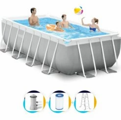 Intex Zwembad 400 X 200 X 100 | Rechthoek Prism Frame Met Filterpomp