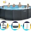 Intex Zwembad Graphite Panel 478 X 124 Cm | Rond