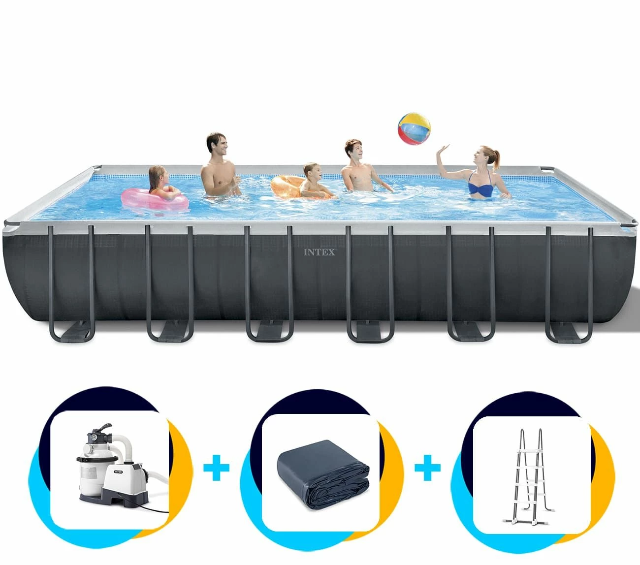 Intex Zwembad Ultra XTR Frame 732 X 366 X 132 Cm | Rechthoekig 1 Intex Zwembad Ultra XTR Frame 732 X 366 X 132 Cm | Rechthoekig